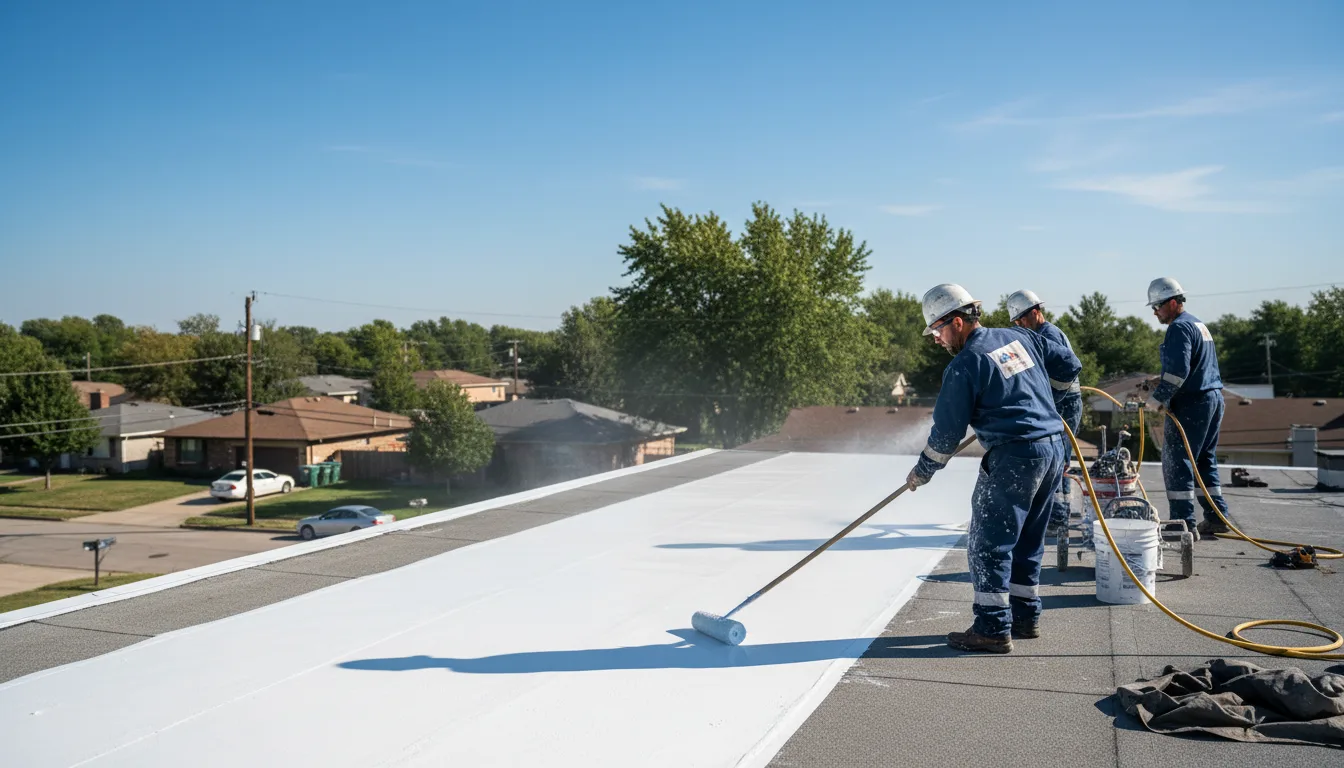Commercial roof coating in Bruner, MO near me